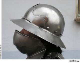 Photos Medieval Knight in plate armor 24 head helmet knight…